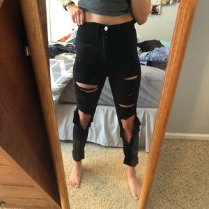 Black Ripped Jeans